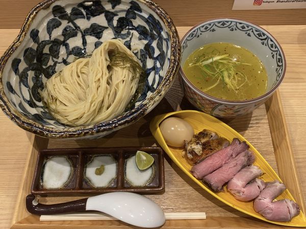 「特製地鶏つけそば」@Handicraft Worksの写真