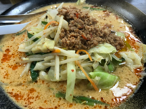 「野菜の担々麺(味濃いめ)」@ラーメン 仙花の写真