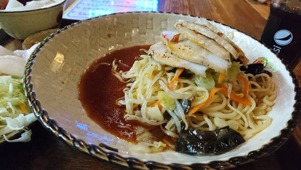 「【昼】鶏肉と野菜の冷やし麺」@中国茶房8 青山店の写真