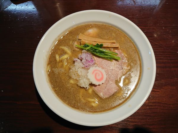 「濃い煮干しラーメン￥800＋ライス￥150」@らーめん 惠本将裕の写真