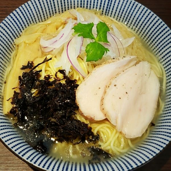 「本日の魚介そば（大盛無料）「アイナメ」８８０円 ＋小ご飯」@旬菜麺屋 雅流の写真