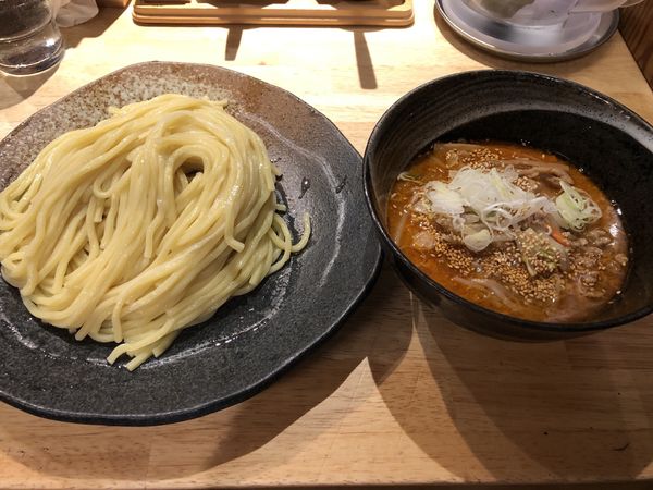 「辛味つけ麺 中盛り」@つけ麺屋 やすべえ 渋谷店の写真