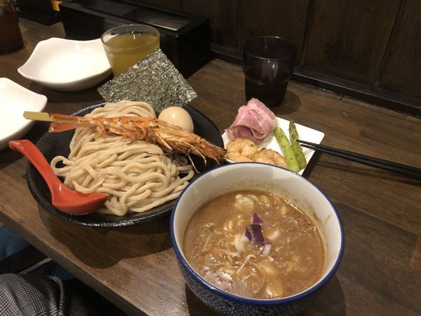 「濃厚海老つけ麺」@麺屋 食べいろの写真