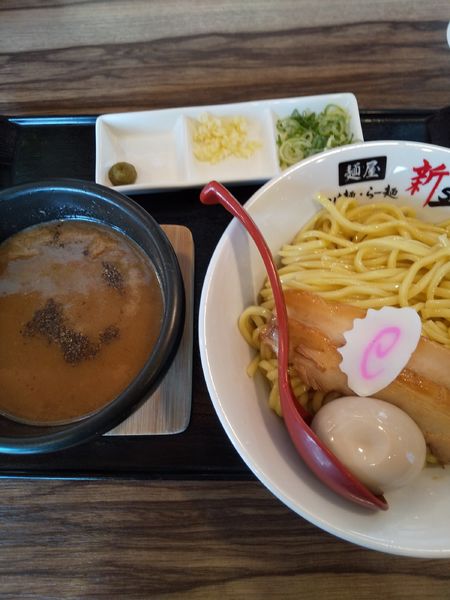 「魚介豚骨つけ麺（味玉付き）」@麺屋 つけ麺・らーめん 新の写真