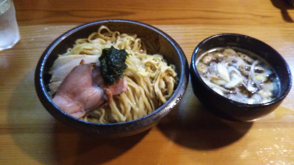「和風鶏白湯つけそば大盛」@はりけんラーメン 南店の写真