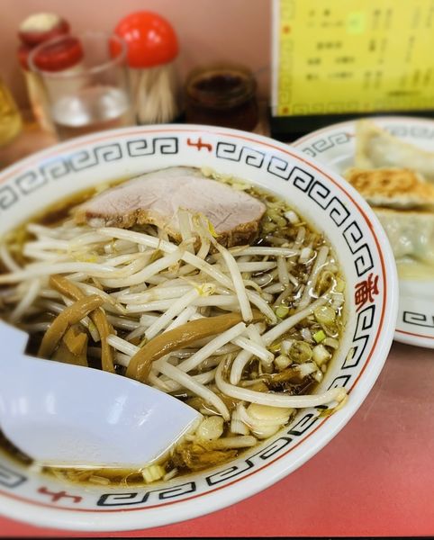 「ラーメン＋餃子＋半ライス（￥1050）」@十番の写真