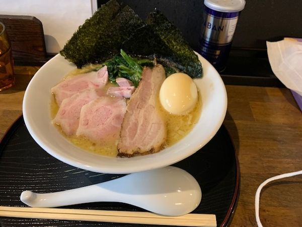 「限定　豚骨醤油らーめん」@長野らぁ麺 さくら木の写真