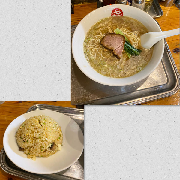 「中華そば 小 ¥800 ＆ チャーハン 小 ¥400」@中華そば まるきの写真