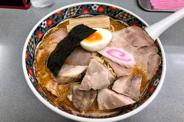 「味噌拉麺880円+角切りチャーシュー280円」@玉川大盛軒の写真