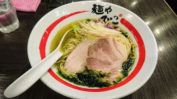 「【期間限定】生海苔と気まぐれ煮干しのそば」@麺や でこの写真