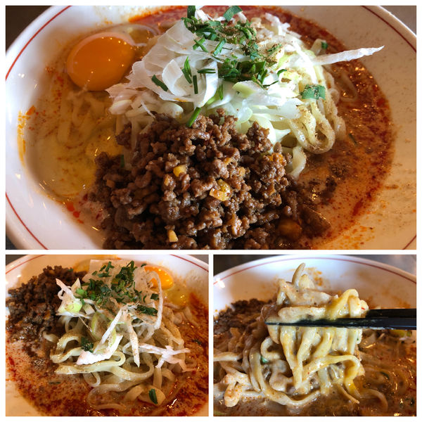「T.T.G!卵かけ坦々グルグル 500円」@GURU GURU SIROHEBI NOODLEの写真
