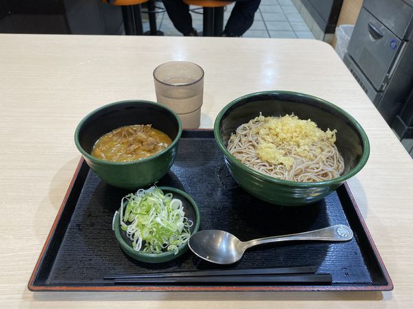 「カレールー+かけそば サービス券+340円」@ゆで太郎 淡路町店の写真