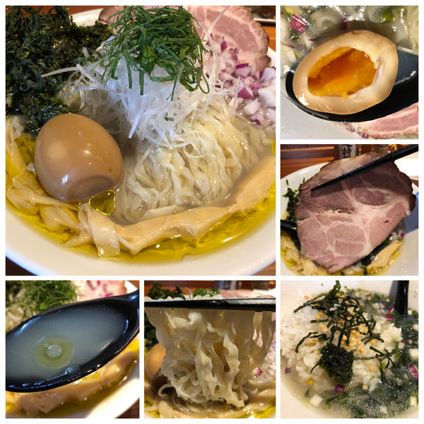 「【限定】冷たい貝出汁そば 800円 大盛りSNS味玉 茶漬け」@麺屋 真心の写真