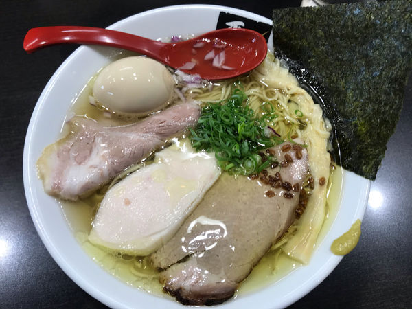 「鶏白醤油麺大盛味玉950円」@超純水採麺 天国屋の写真