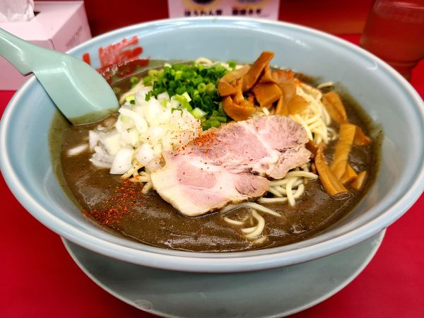 「鬼煮干しらーめん」@山岡家 結城店の写真