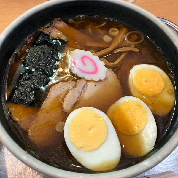 「小チャーシュー麺　ゆで卵」@大宮大勝軒の写真
