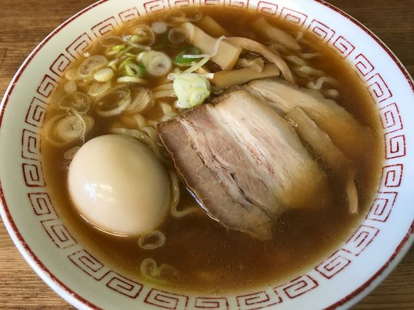 「蔵出し醤油ラーメン(680円)+半熟味玉(120円)」@喜多方食堂 浅草本店の写真