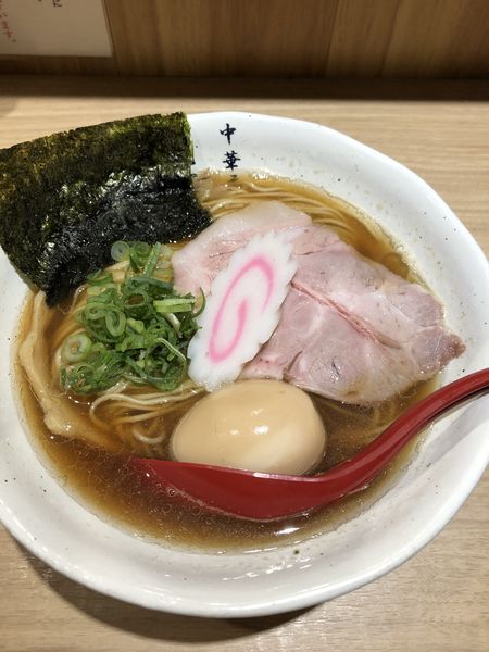 「味玉中華そば(大盛)900円」@中華そば 葵の写真