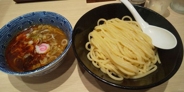 「辛つけ麺」@頑者製麺所 エキア成増店の写真