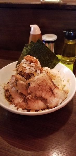 「特製汁なしそば」@山勝角ふじ 京成大久保店の写真