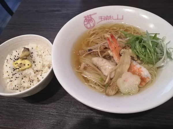 「（4連休限定）松茸の中華蕎麦と栗ご飯¥1380」@中華蕎麦 瑞山（ZUIZAN）の写真
