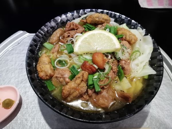 「塩もつラー　太麺」@らー神 心温の写真