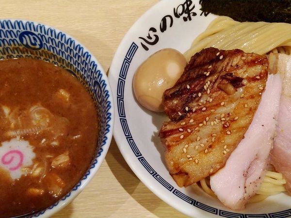 「特製濃厚豚骨魚介つけ麺」@心の味製麺 平井店の写真