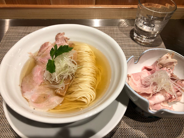 「塩そば+肉増し」@成城青果の写真