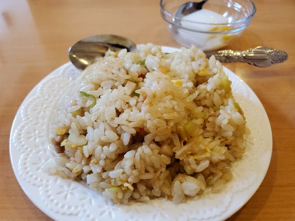 「半チャーハン」@エビ炒飯の写真