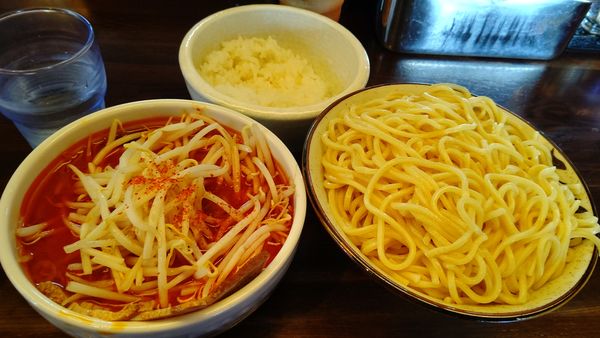 「もりそば赤８８０円＋モーニング半ライス」@東池袋大勝軒 しのやの写真