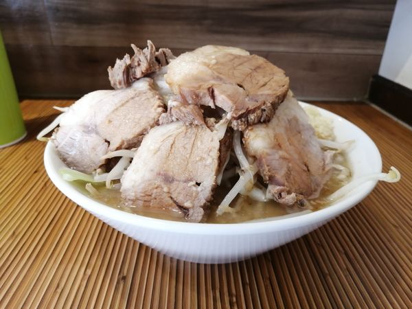 「ふと麺 中＋肉増量」@三代目 溝口屋の写真