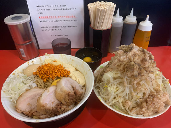 「まぜそば　大」@鷹の目 獨協大学前本店の写真