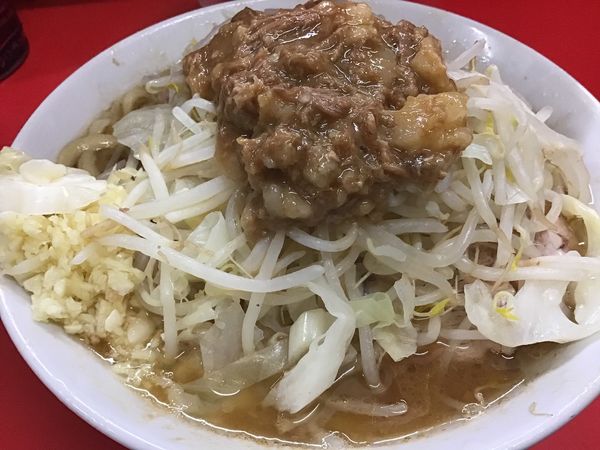 「小ラーメン790円ニンニク脂」@ラーメン二郎 松戸駅前店の写真