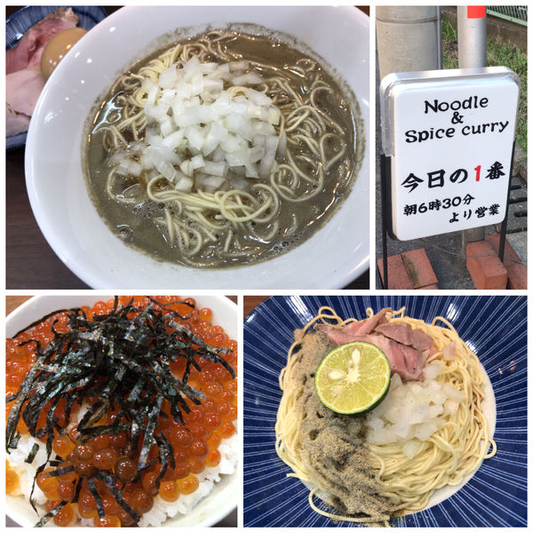「美味しいかけソバ＋特製トッピング＋徳島すだちの和え玉＋自家製」@Noodle&Spice curry 今日の1番の写真