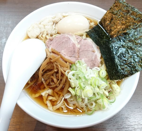 「【限定】シゲちゃんラーメン 並盛＋柔々半熟タマゴ」@煮干し中華そば 山形屋の写真