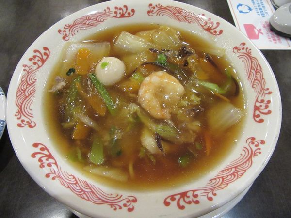 「五目麺（７６９円）＋唐揚げ３２９円」@バーミヤン 土浦真鍋店の写真