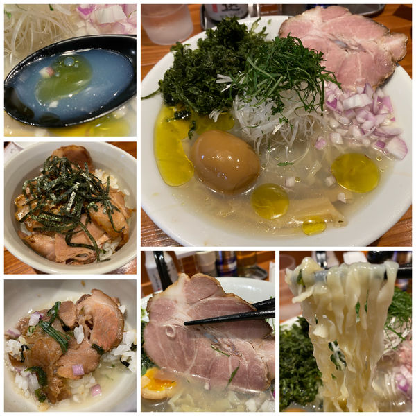 「冷たい貝出汁そば 白醤油 800円 SNS味玉 他」@麺屋 真心の写真