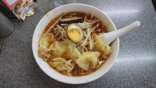 「ワンタン麺_850円」@中華麺店 喜楽の写真