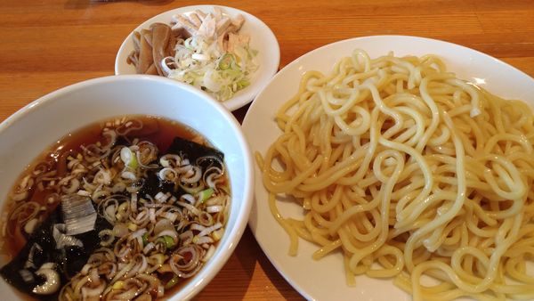 「つけそば＋3点盛り」@つけそばのさんぷく 昭和店の写真