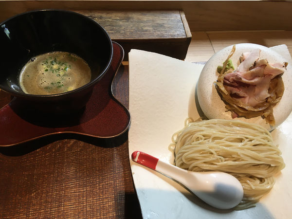 「濃縮烏賊肝つけ蕎麦」@芛堂寺の写真