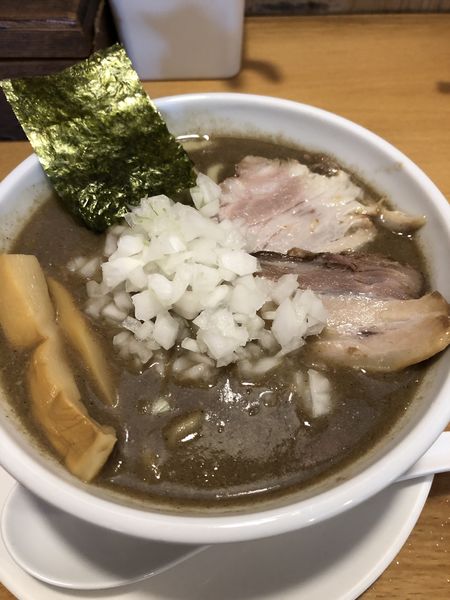 「煮干どろそば(並)650円」@煮干そば とみ田の写真