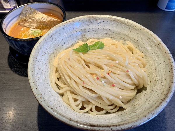 「甘海老出汁の味噌チーズつけめん…900円」@麺の坊 晴天の写真
