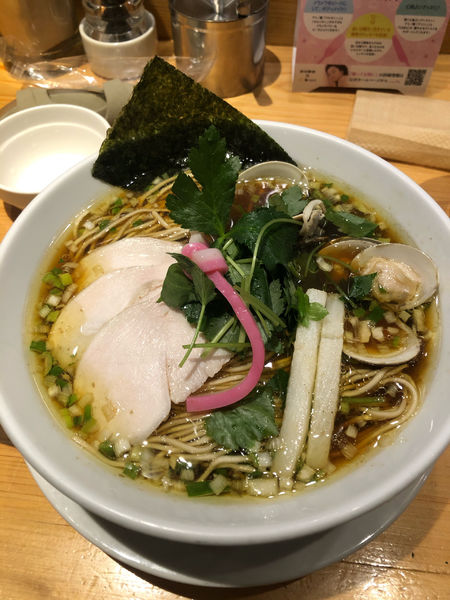 「蛤SOBA（大）」@Ginza Noodles むぎとオリーブの写真