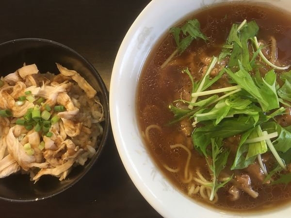 「【限定】洋葱肉絲麺 800円」@らーめん 竜屋の写真