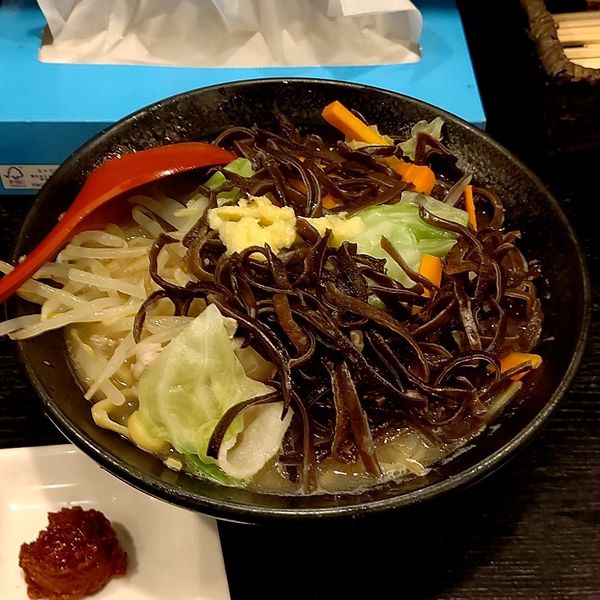 「タンメン+辛み玉(別皿)」@おとど食堂 葛西店の写真