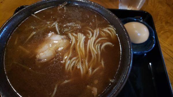 「中華そば 小140ｇ＋煮卵」@もちもちの木 野田店の写真