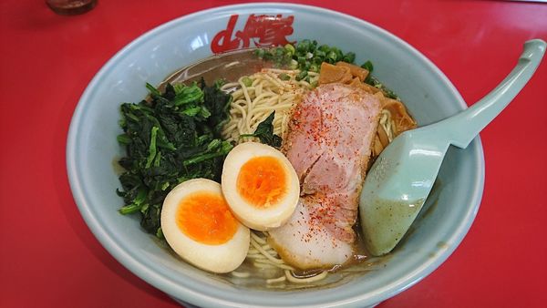 「鬼煮干しラーメン大盛り(1050円)」@山岡家 越谷レイクタウン店の写真
