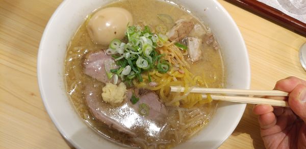 「味噌らーめん＋煮玉子」@三ん寅の写真