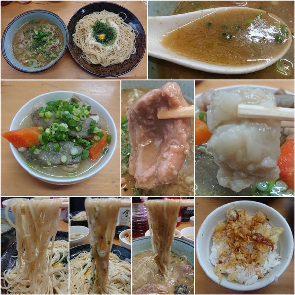 「【限定皐月】とろろシャバつけ麺(C)和鴨モモ治部煮＋牛縞腸煮」@MENYA 食い味の道有楽の写真