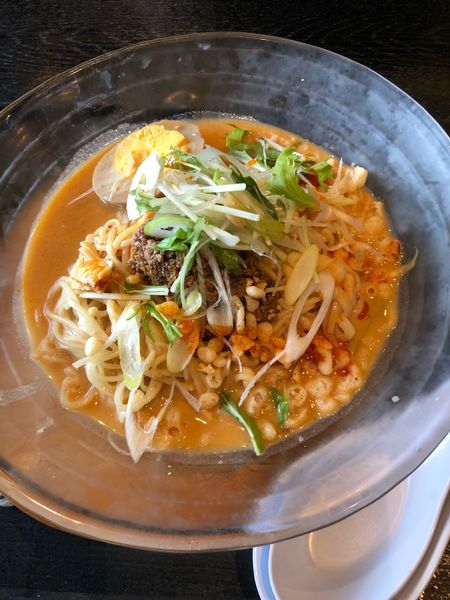 「限定冷やし坦々麺（920円）」@博多麺房 赤のれん 丸ビル店の写真